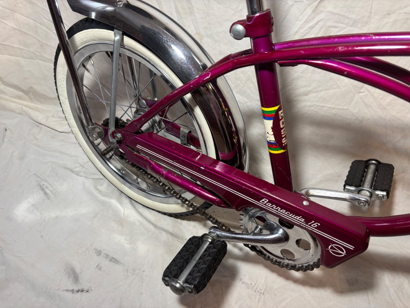 Rare Vintage 1960’s Barracuda 16 Muscle Bike. 16” Stingray Midget Style Original