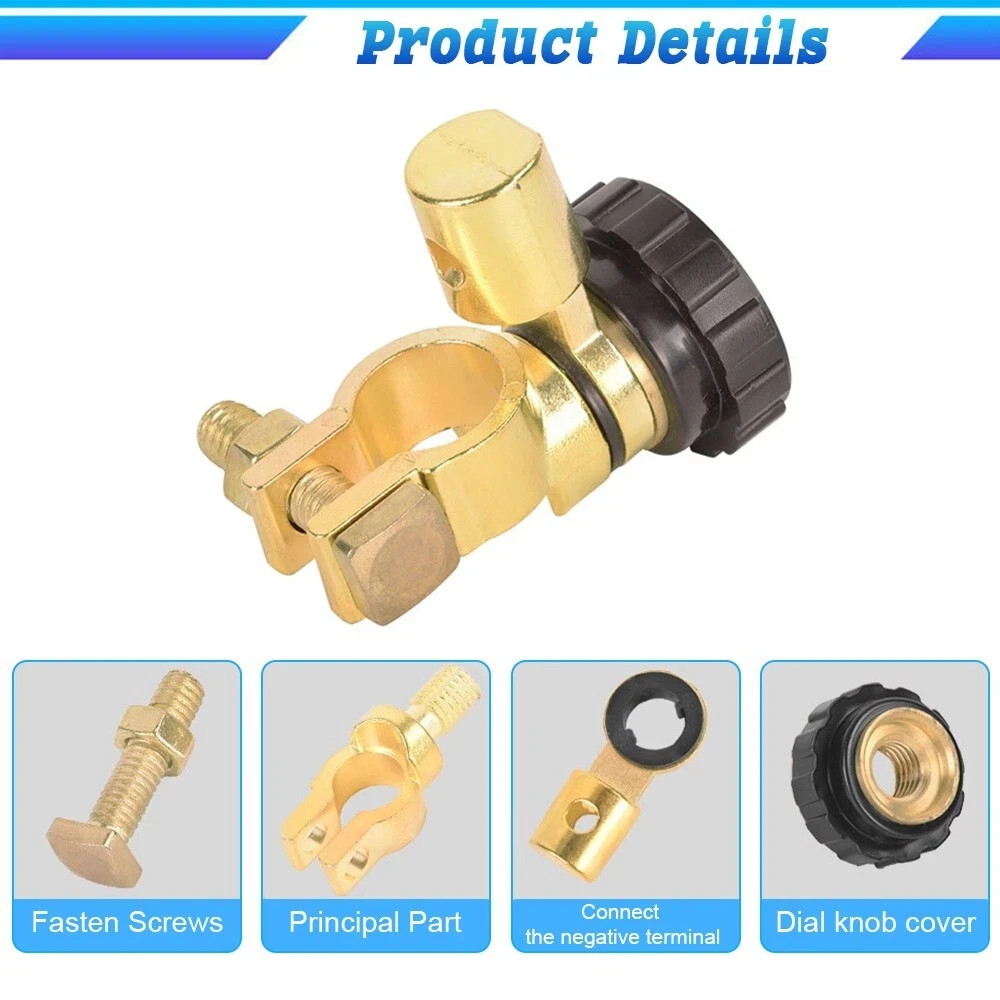 6/12V Car Battery Switch Quick Cut-off Disconnect Master Link Terminal Kill Shut