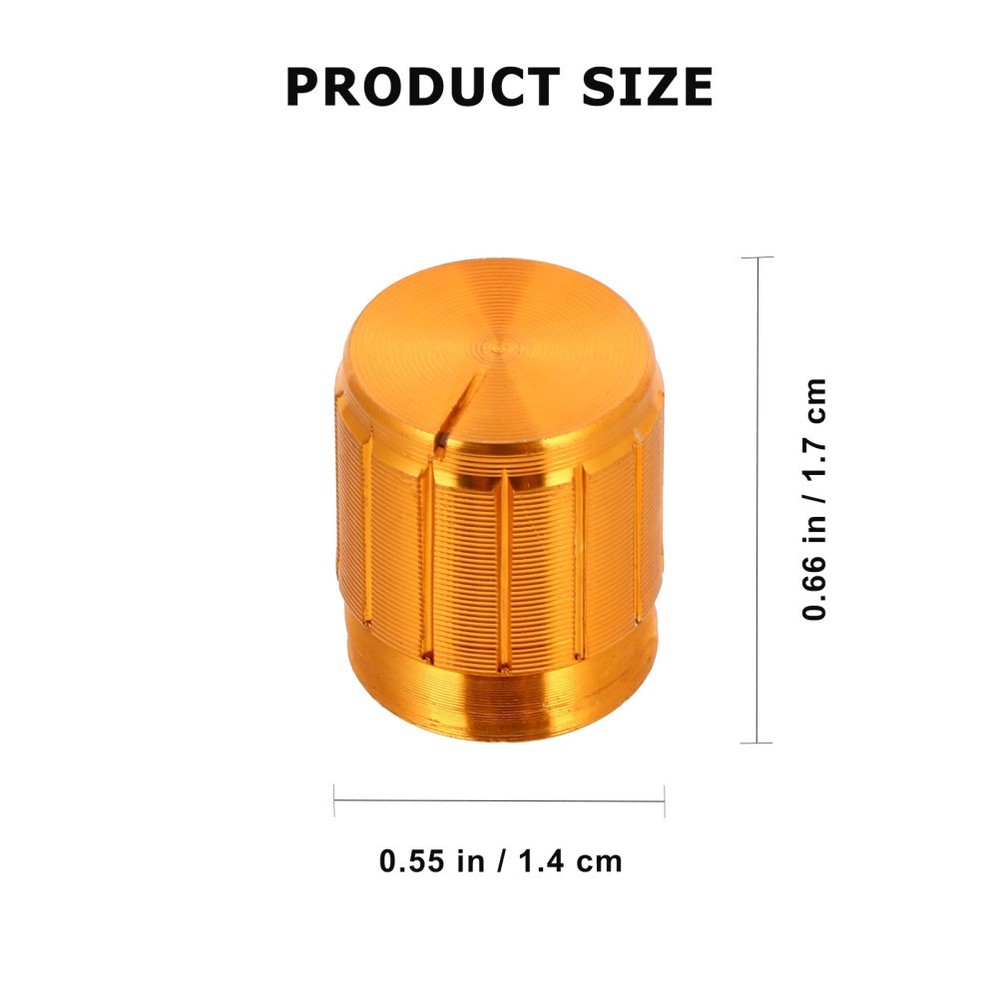 12 Pcs Rotary Potentiometer Knobs Aluminum Alloy Replacement Sound Knobs