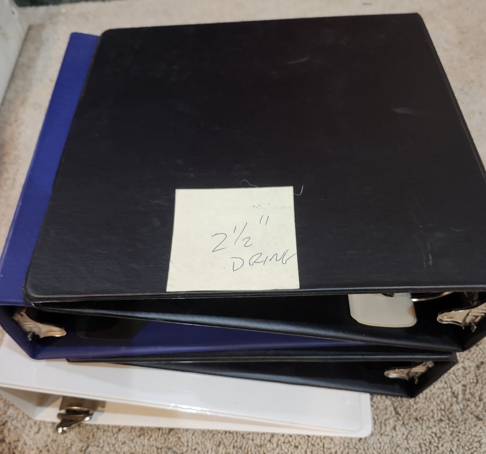 Various Assorted 3-Ring Binder Notebooks