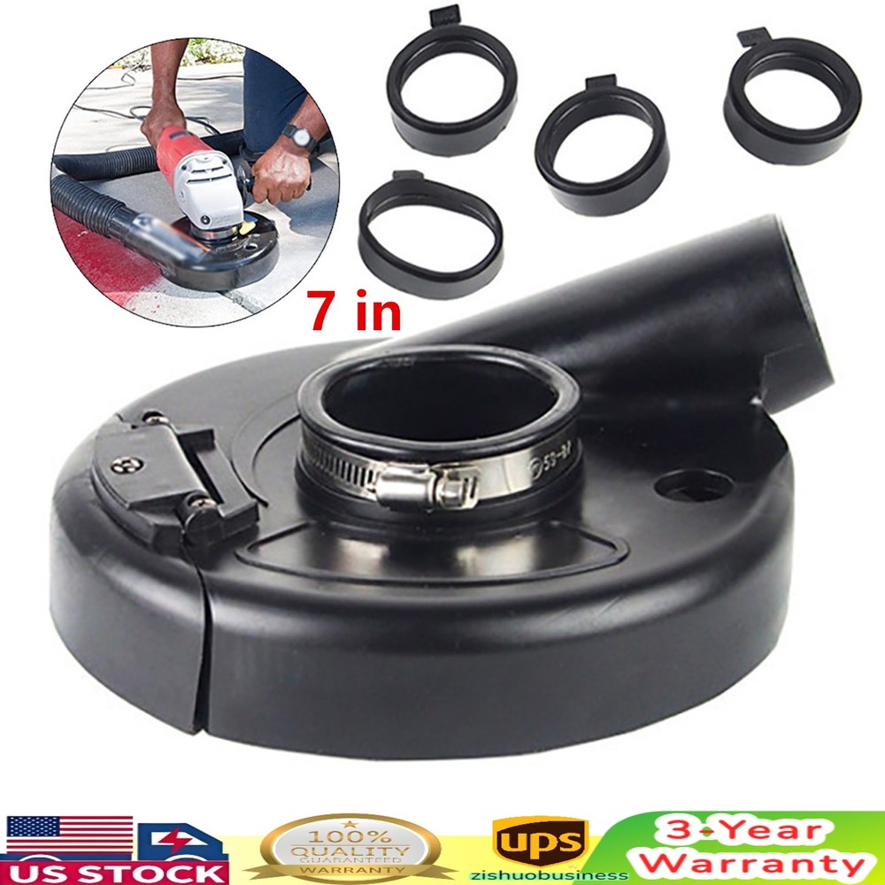 7-Inch Vacuum Dust Shroud for Angle Grinder - Efficient Dust Control Attachments