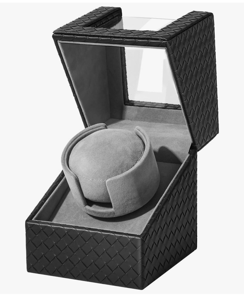 Viiff Automatic Watch Winder Silent PU Leather Display Case