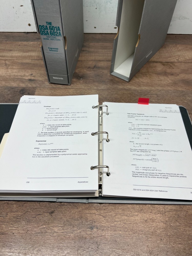 Tektronix DSA 601A 602A Digitizing Signal Analyzers Programmer & User Reference