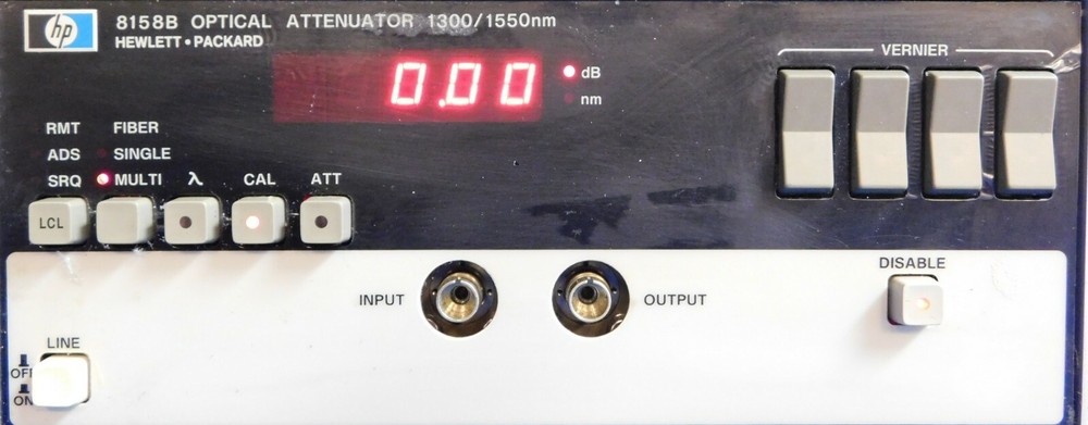 Agilent HP Keysight 8158B Optical Attenuator Untested