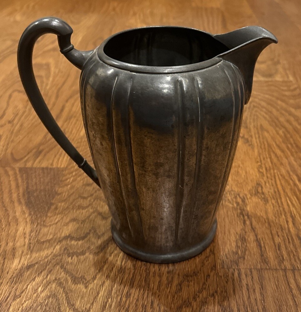 Vintage Pilgrim Solid Pewter 5 Pint Pitcher