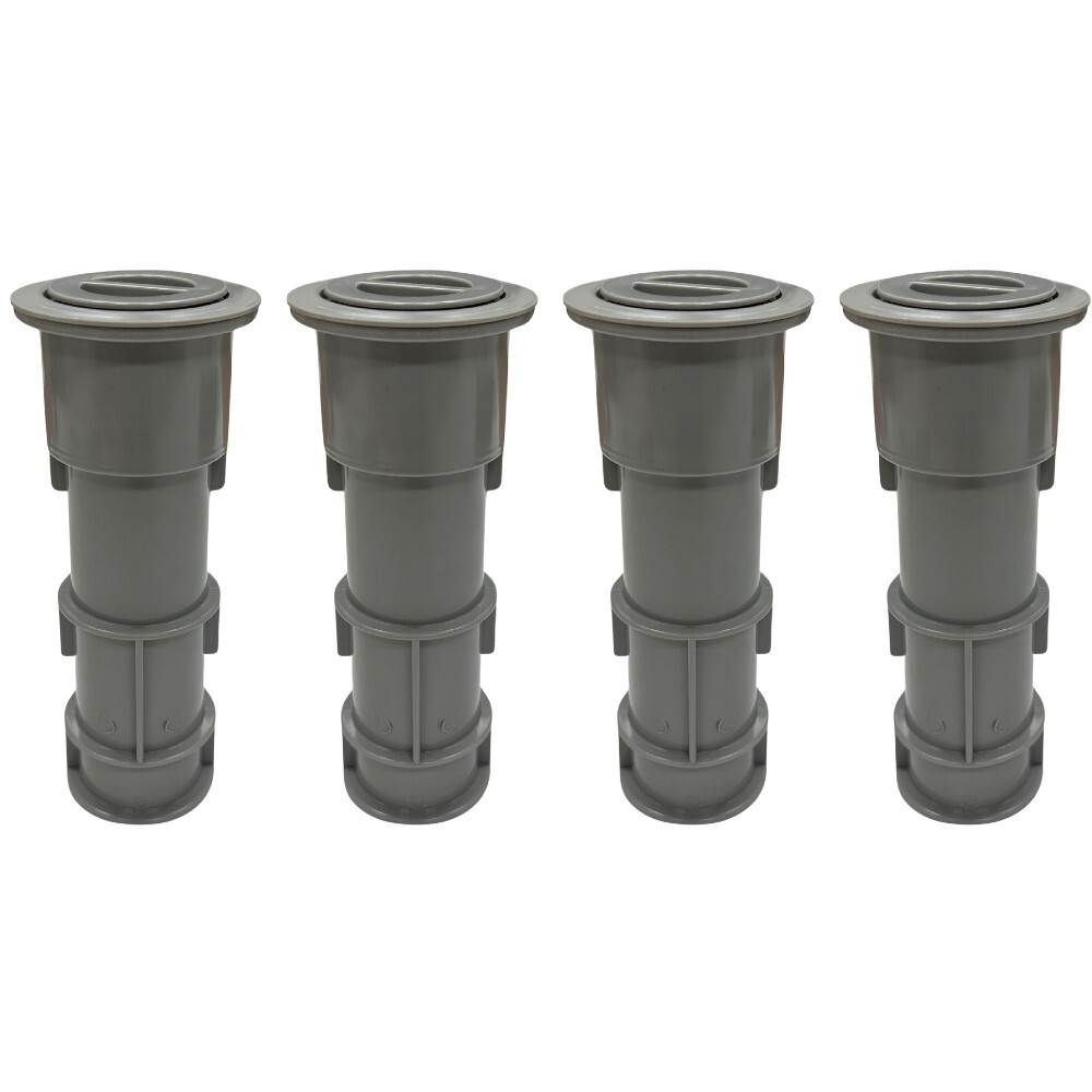 Aquastar US103 7.5" Umbrella Stands with Sleeve & Center Cap Light Gray (4 Pack)