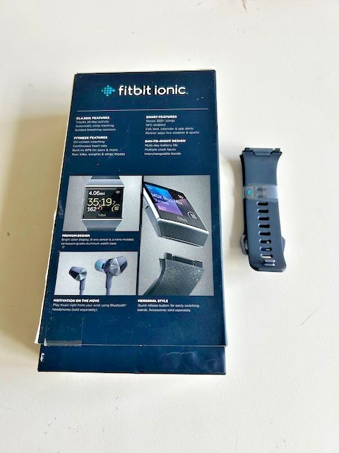 Fitbit Ionic Empty Box With Small Band (Gray)—no Watch Is Included
