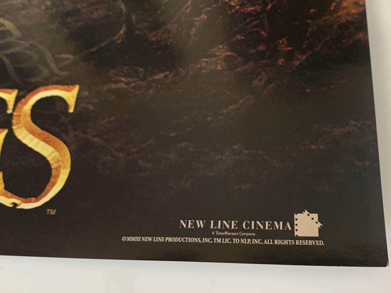 The Lord of the Rings Trilogy Mini One Sheet Movie Poster 2003 Peter Jackson