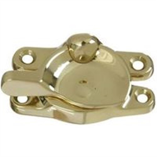 Solid Brass Crescent Sash Lock Polished Brass