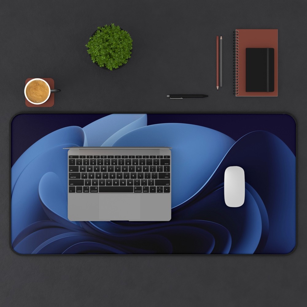 Blue Wave Desk Mat, Tapis de Bureau