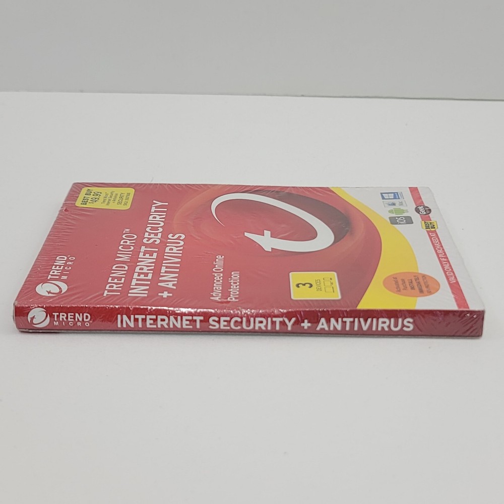 Trend Micro Internet Security + Antivirus 3 Devices Brand New!
