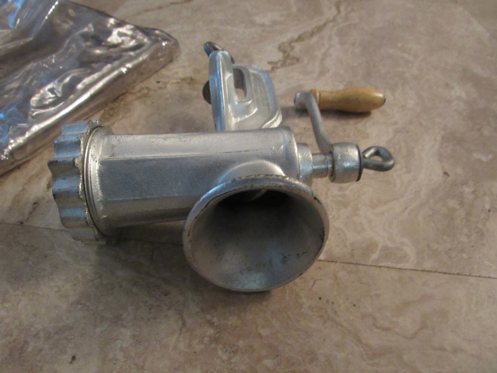 Meat Grinder with tarp