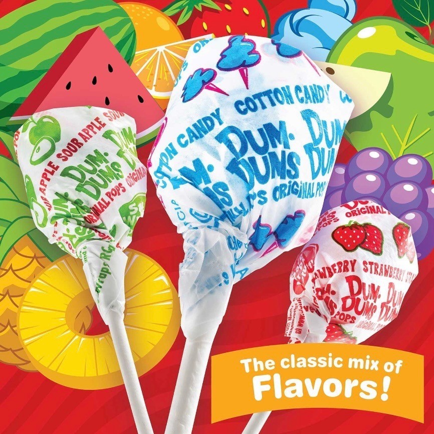 Dum Dum Original Pops 500ct 2 Pack Assorted Flavors Bulk Lollipops