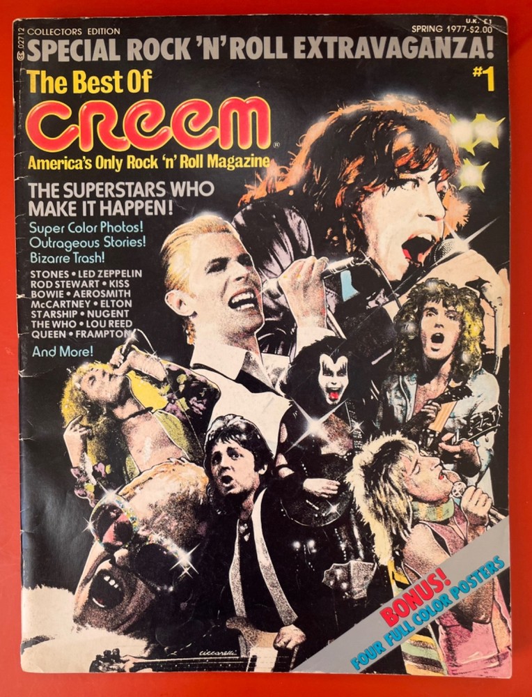 1977 KISS LED ZEPPELIN The Best Of CREEM SPECIAL Magazine