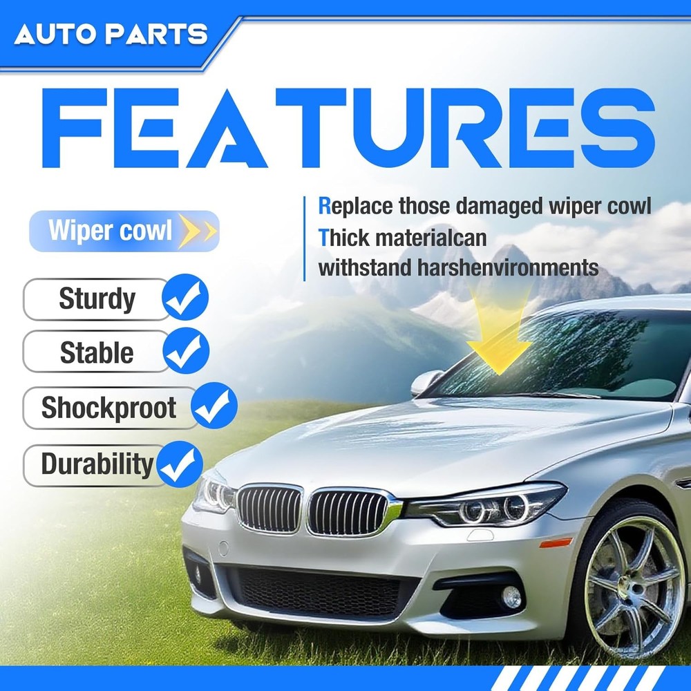 1 PCS Front Windshield Wiper Cowl Cover Panel Compatible with BMW 328I 2012-2016