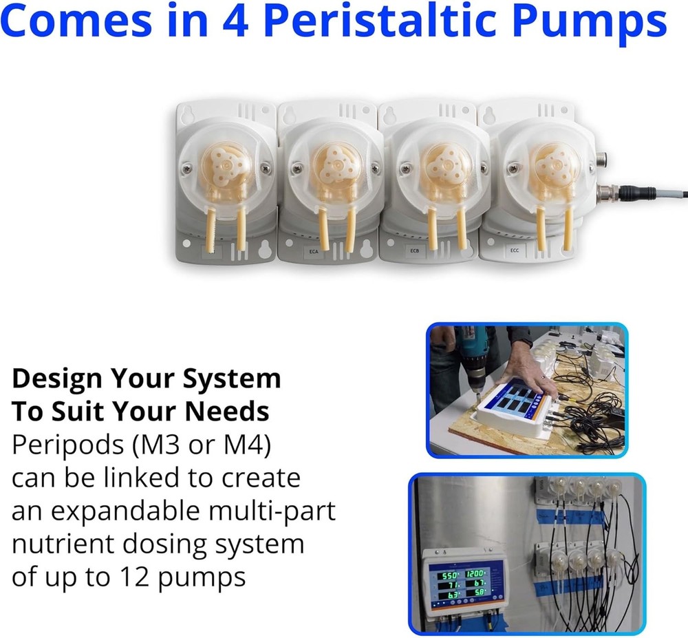 Bluelab PERIPODM4 Peripod M4 for Pro Controller, Dosing for pH and Nutrient