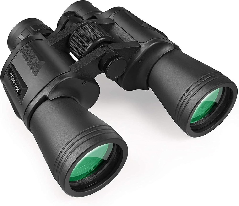 Versatile Waterproof 20x50 Binoculars with Shock-Resistant Grip & Carry Case