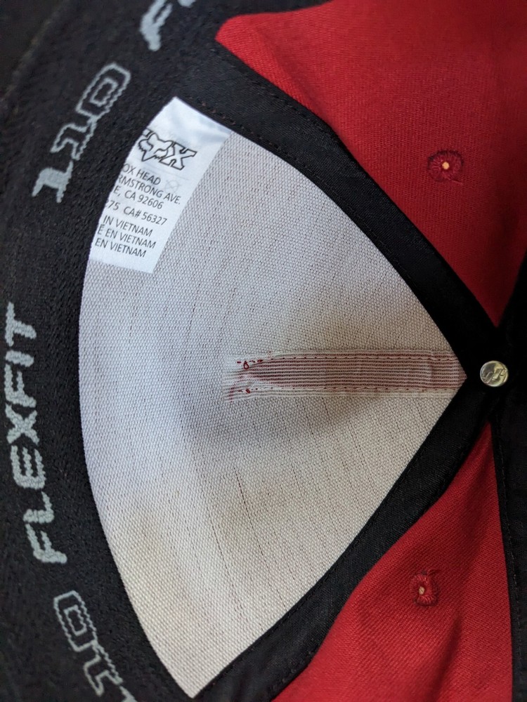 Youth FOX RACING Flexfit Hat Cap Logo Adjustable Snapback Red