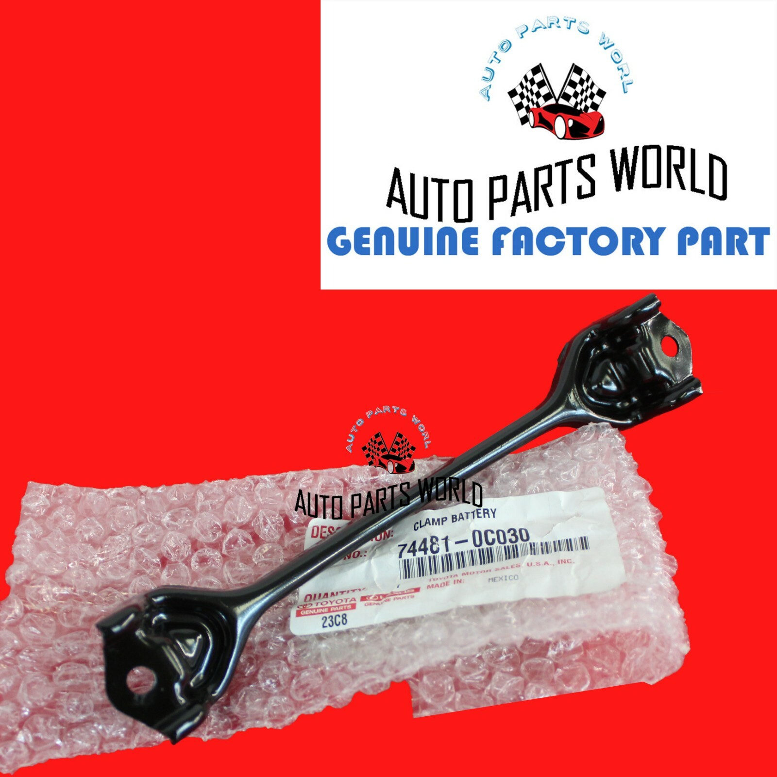 GENUINE TOYOTA 07-21 TUNDRA 08-22 SEQUOIA BATTERY HOLDDOWN CLAMP KIT 74481-0C030