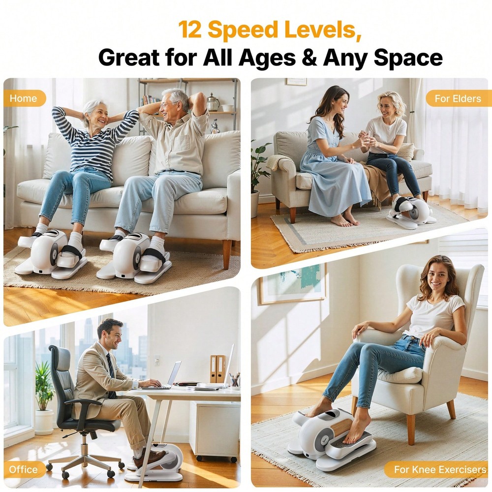MERACH Mini Elliptical Machine For Home, Mini Steppers For Exercise-FGQA
