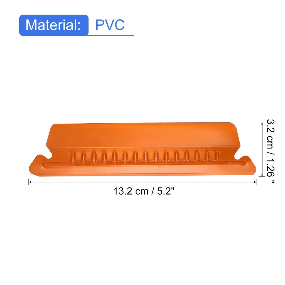 Hanging File Folder Tabs, 4 Inch File Folder Tabs and Inserts, Orange, 150 Pcs