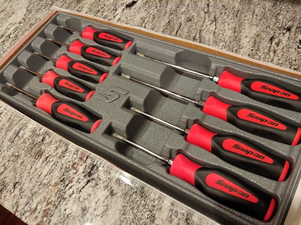 Snapon Tools 9pc Instinct Torx Screwdriver Set - RED