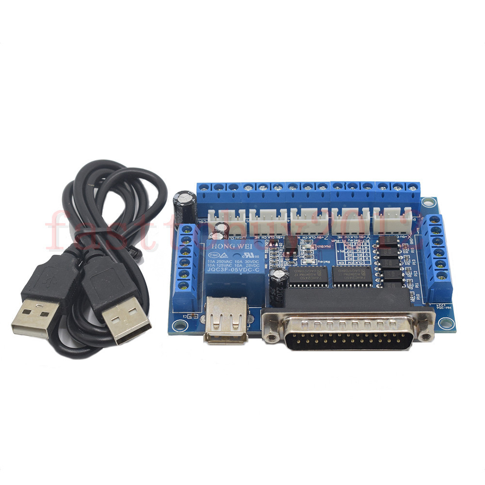 CNC MACH3 5 Axis Interface Breakout Board For Stepper Motor Driver CNC Mill