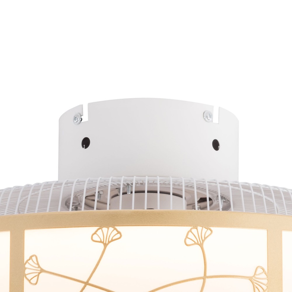 40W LED Ceiling Fan Light Caged Low Profile Ceiling Fan Lamp W/ Remote Control
