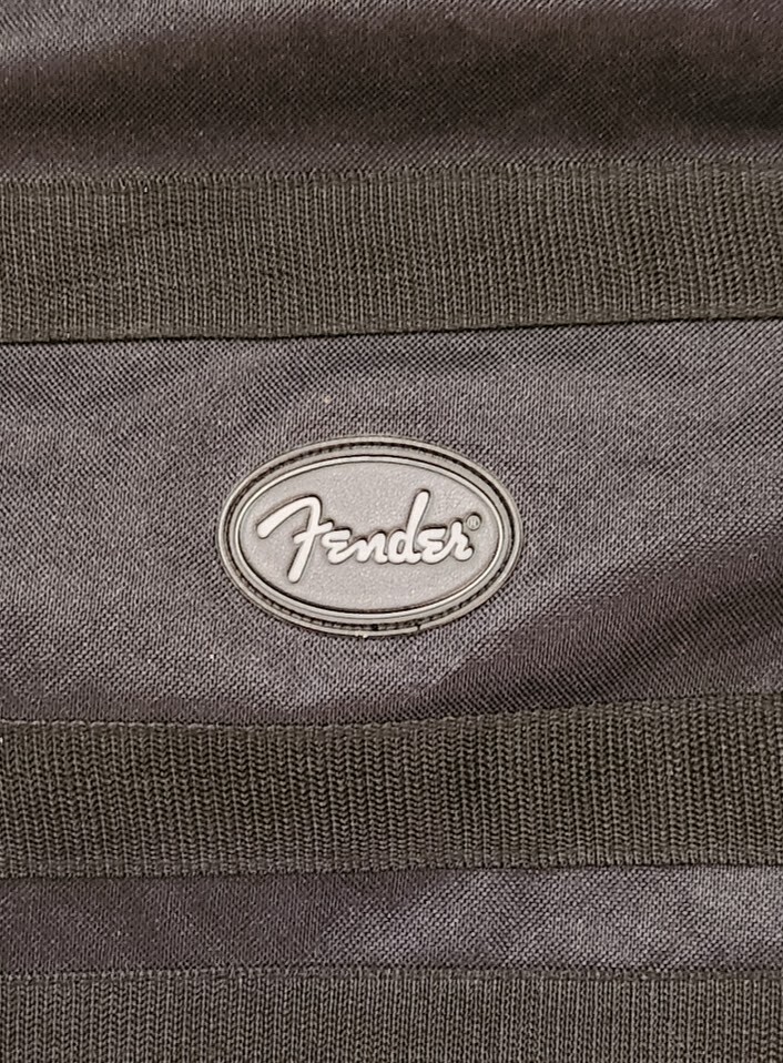 Fender Soft Side Gig Case Padded Black Travel Bag Backpack Strap Nice Condition