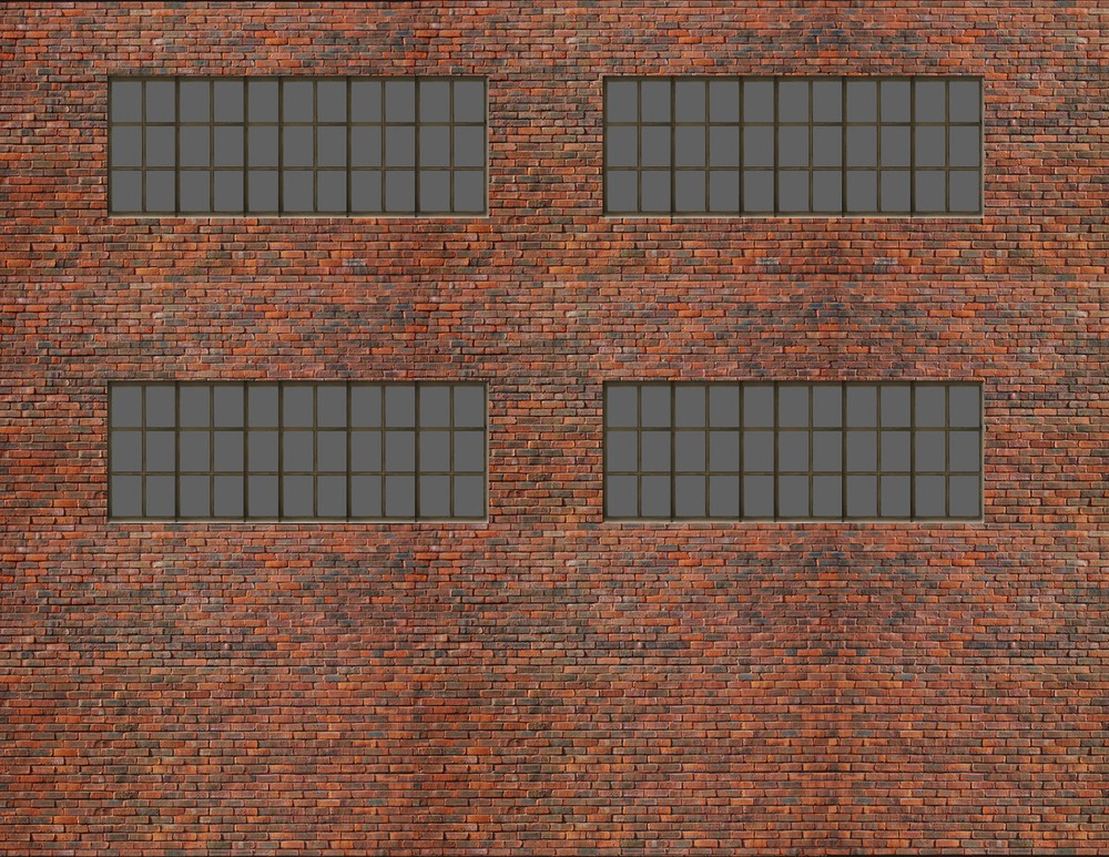 Background Building Kit for HO Scale Model Train Layout -Make custom backgrounds