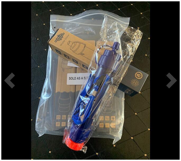 Reusable Water Filter Straw Portable Filtration Purifiers Personal Emergency Use