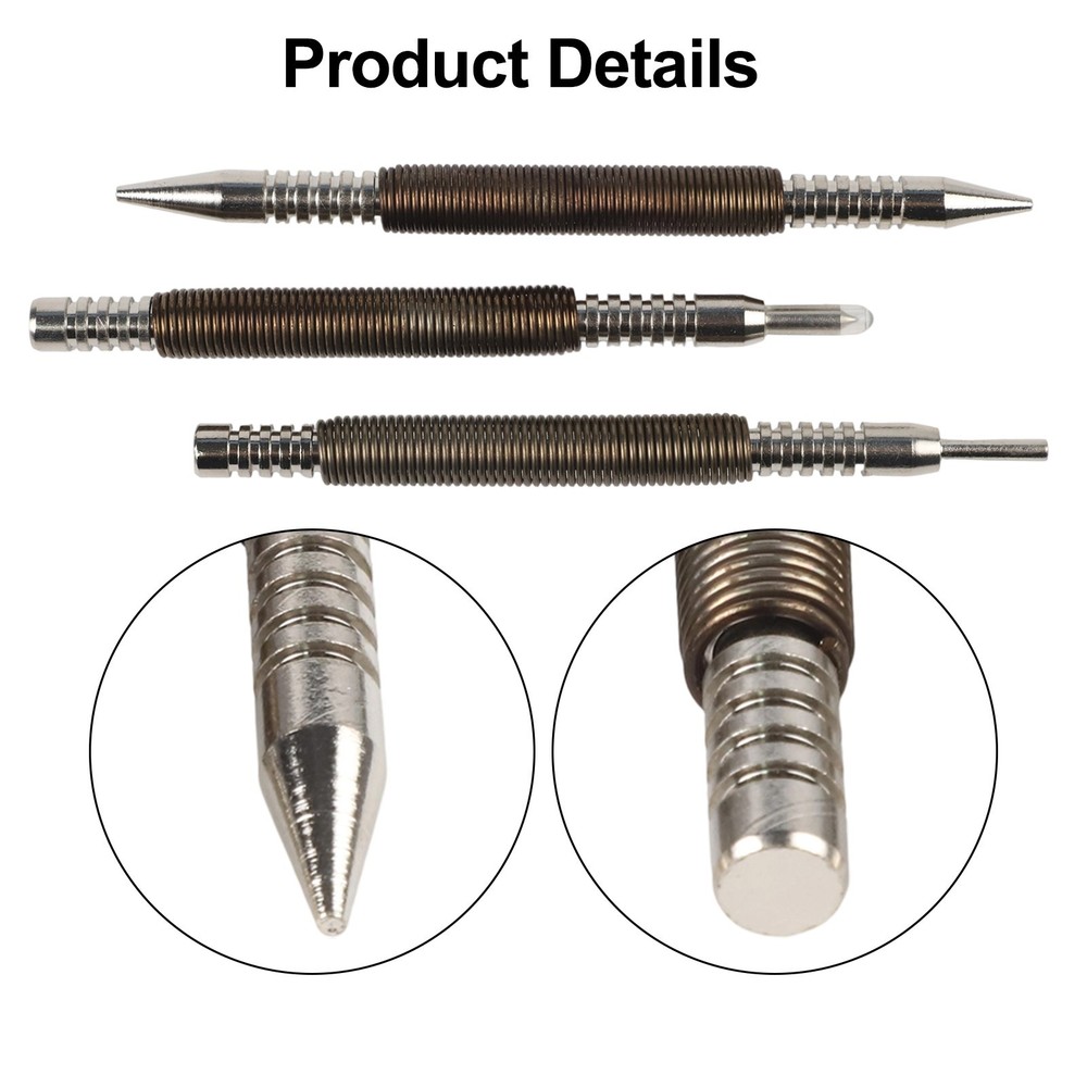 Effective Spring Loaded Woodworking Tool Set with Center Pin Punch 3PCS