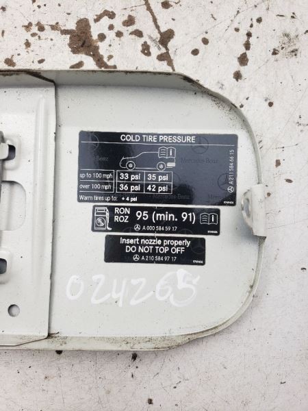Fuel Door 2007 E550 OEM