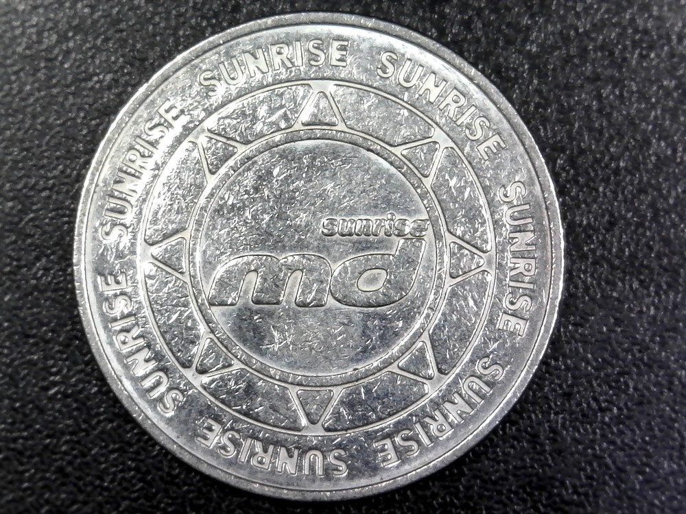 Sunrise MD - Service, Arcade Token 25mm (c252)