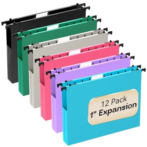 Plastic Extra Capacity Hanging File Folders Letter Cf-multicolor Sides Sealed