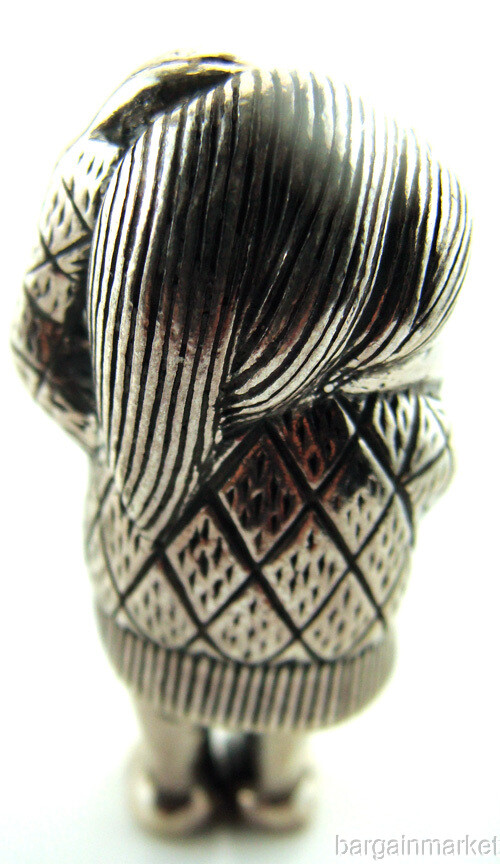 Miniature Sterling Silver Dwarf Figurine #350