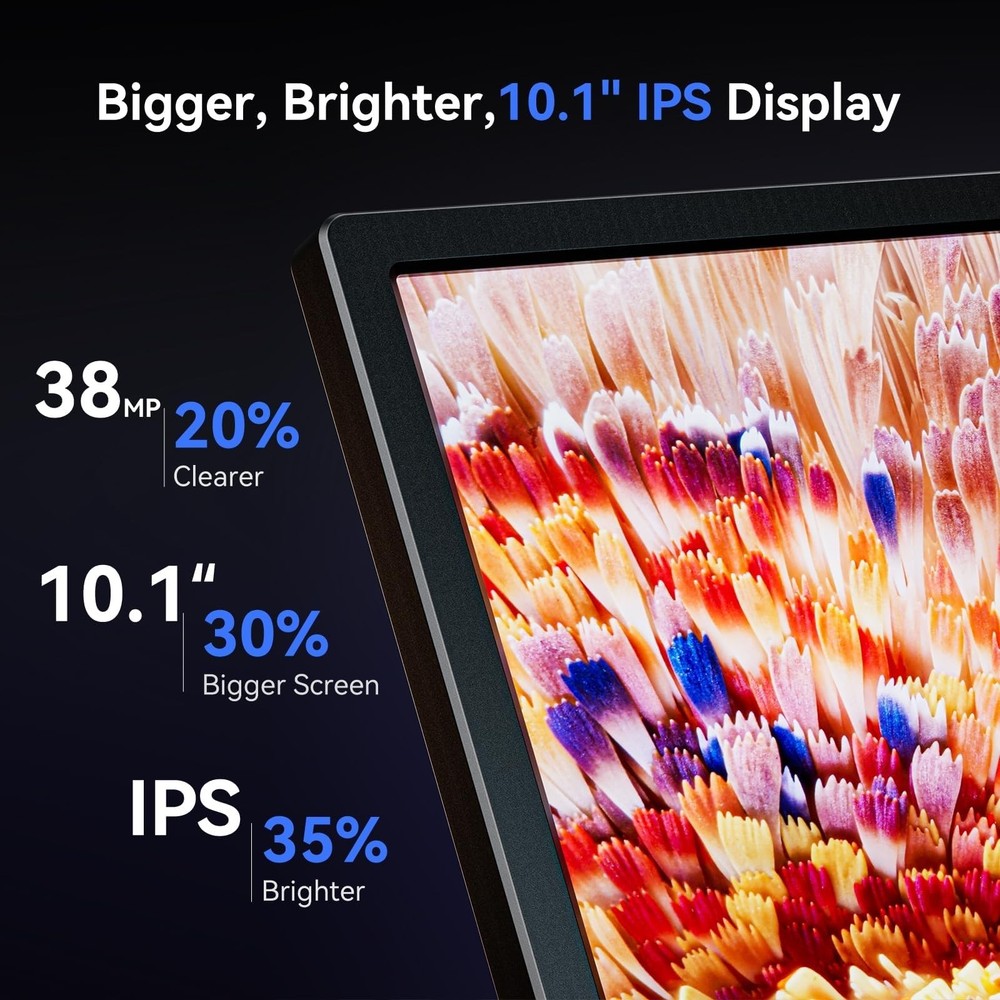 TOMLOV DM202 3K Digital Microscope 10.1" HDMI LCD Microscope, 38MP Coin Micro...