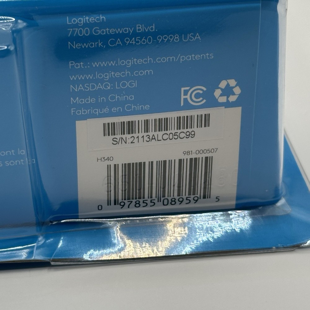 Logitech H340 USB (New in box) Computer Headset Noise Cancelling Mic