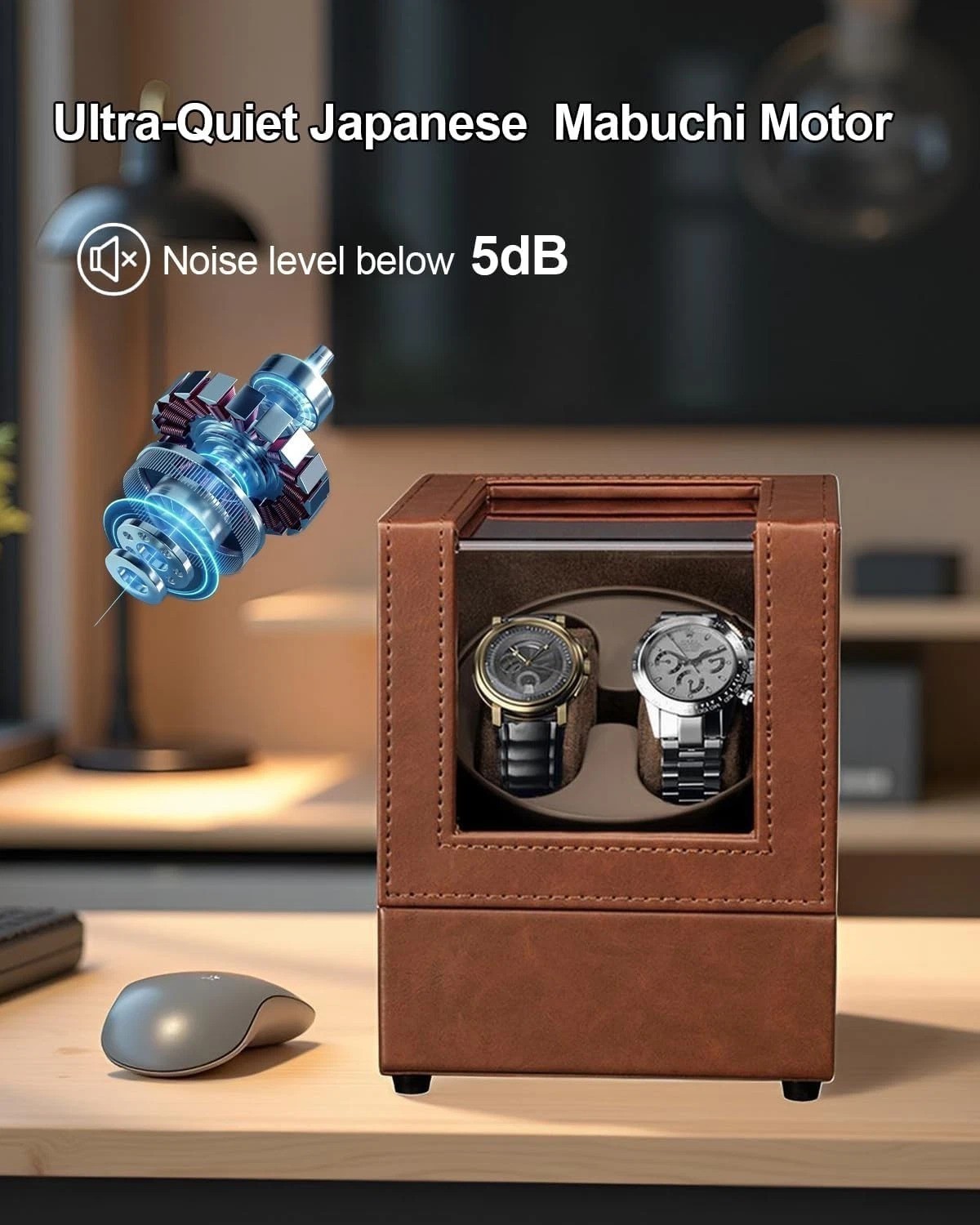 Automatic Watch Winder for 2 Watches