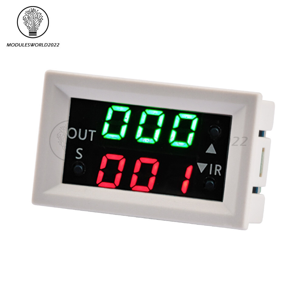 T2401-N DC12V Delay Dual Display Digital Time Relay Module Cycle Timer Control