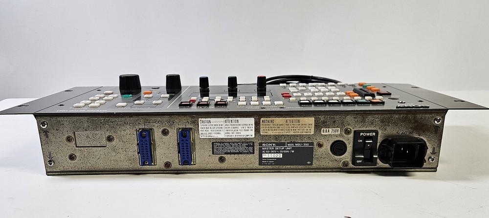 Sony MSU-350 Master Setup Unit with Cables -Tested Working (See Description)