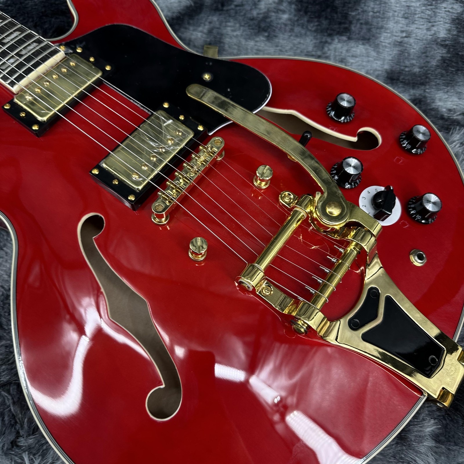Back to the Future"1955"ES-345 Cherry Red Electric Guitar Rosewood Fingerboard