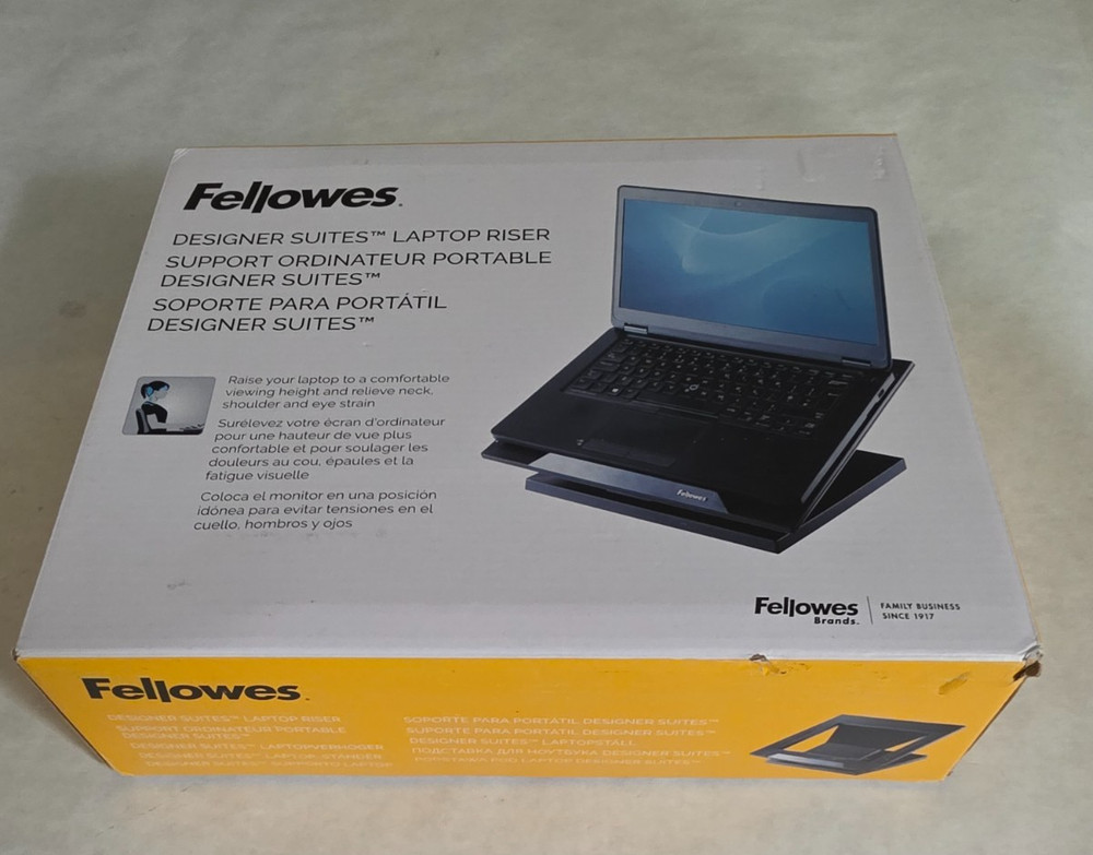 Fellowes Designer Suites Laptop Riser in Black