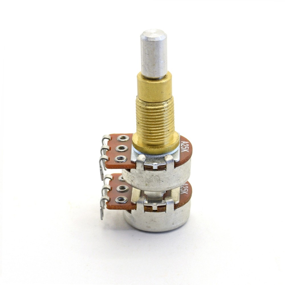 Alpha Potentiometer A25K Concentric Stacked Dime Size Pot