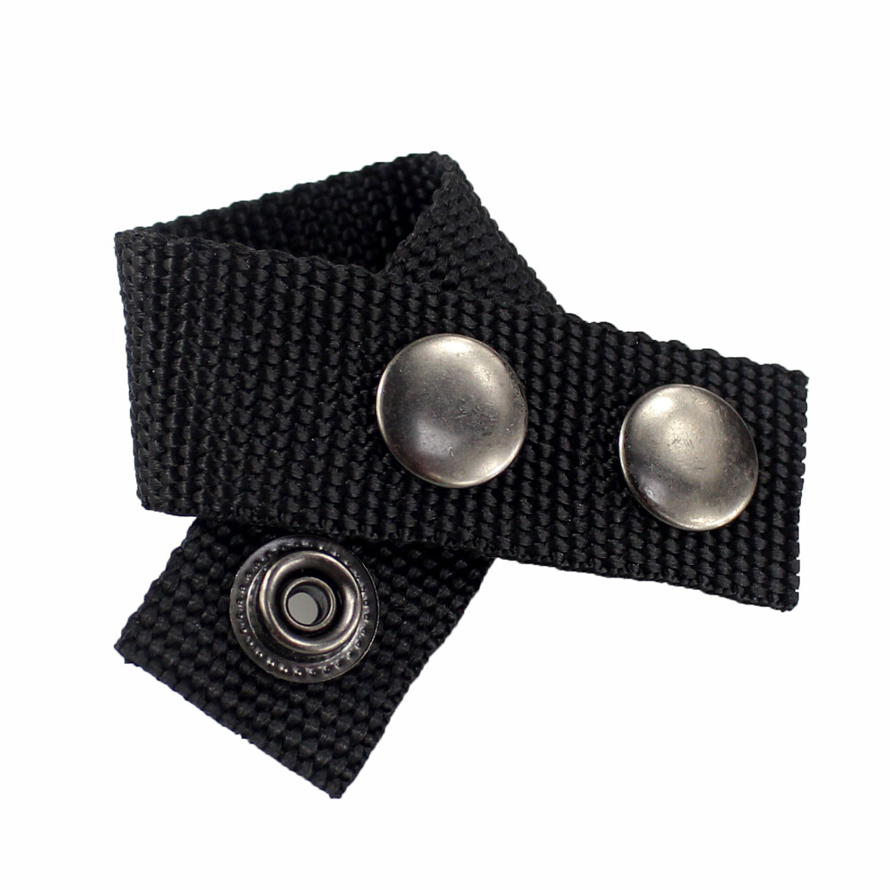 Belt Keeper 4Pcs Nylon Webbing Loop with Double Snaps for Tactical Belt Buckle