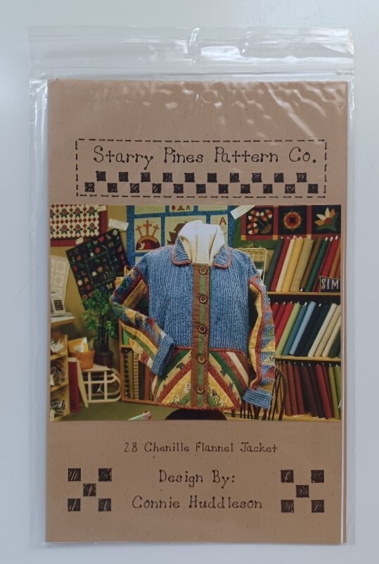 Starry Pines Pattern Co. - 28 Chenille Flannel Jacket by Connie Huddleson - New
