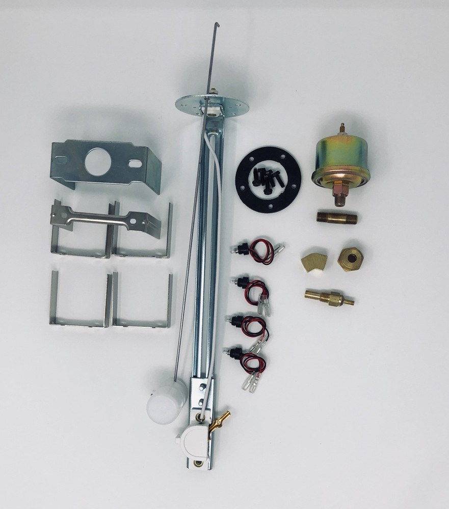 1949 1950 Chevy Car 5 Gauge Dash Panel Engine Turned Insert Mechanical White