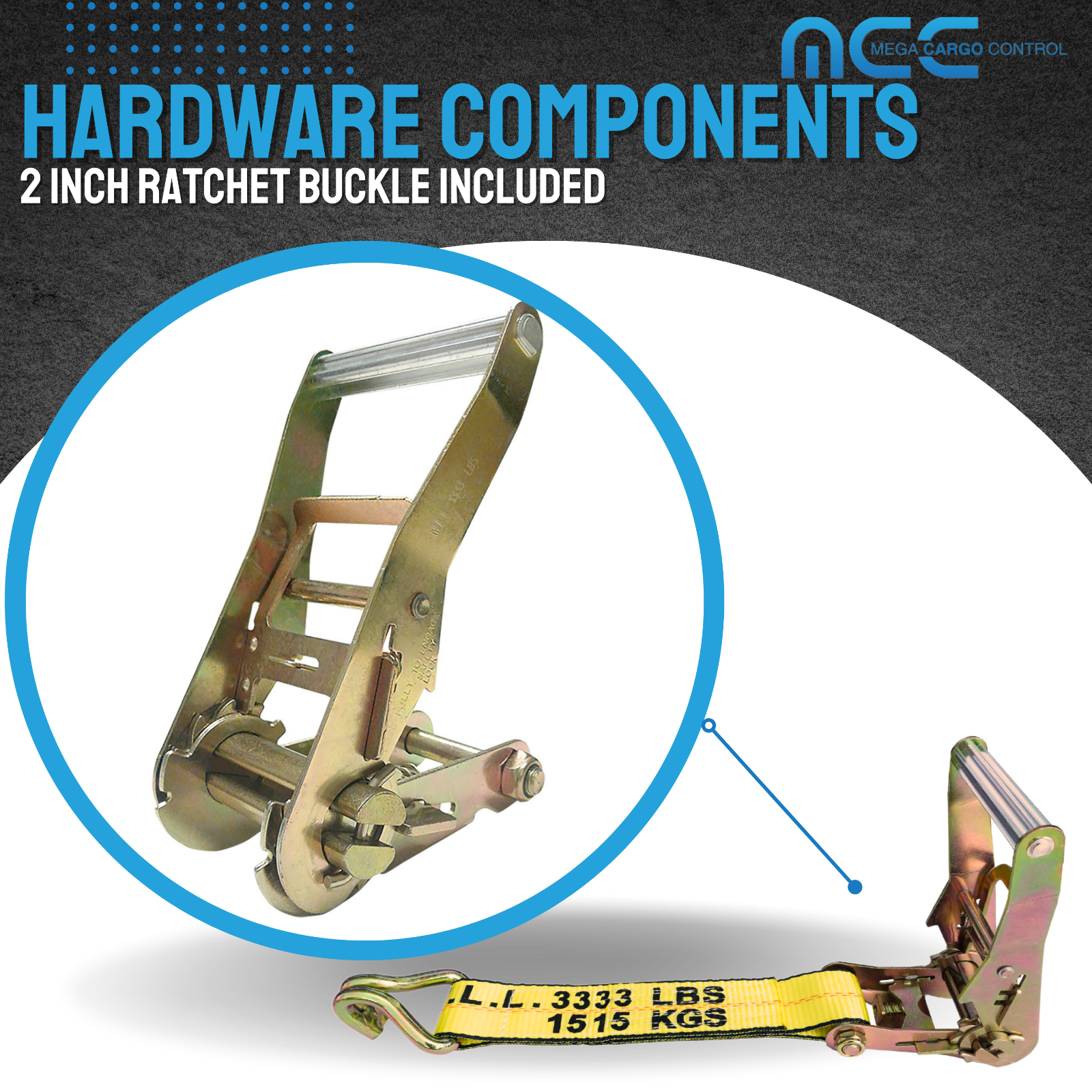 USA 12Pack 2"x10' Over Tire Car Hauler Truck Trailer Auto Ratchet Tie Down Strap