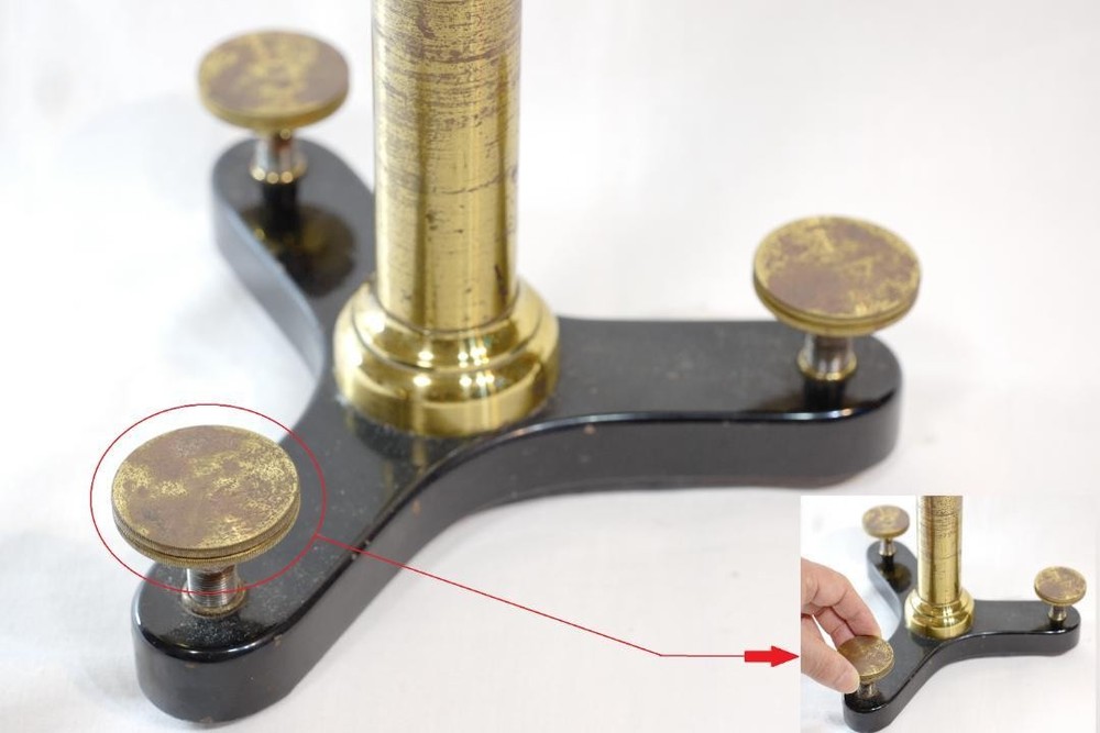 microscope antique Ernst Leitz vertical reading microscope