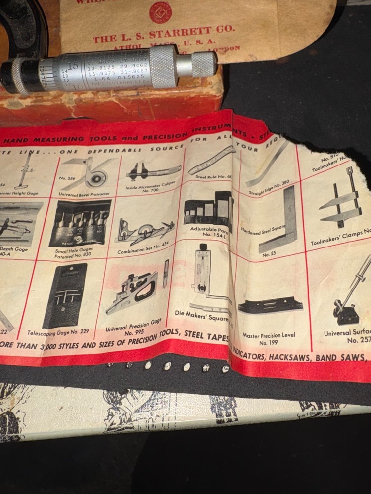 Starrett micrometer